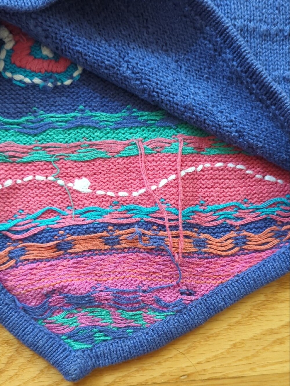 Sigrid Olsen Violet Floral & Geometric Knit Vest - Picture 6 of 6